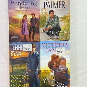 SET of 4 Paperback Romance Novel Books